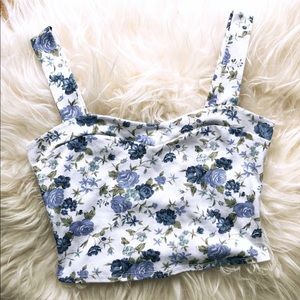 Floral crop top